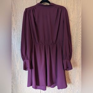 Express maroon long sleeve dress L